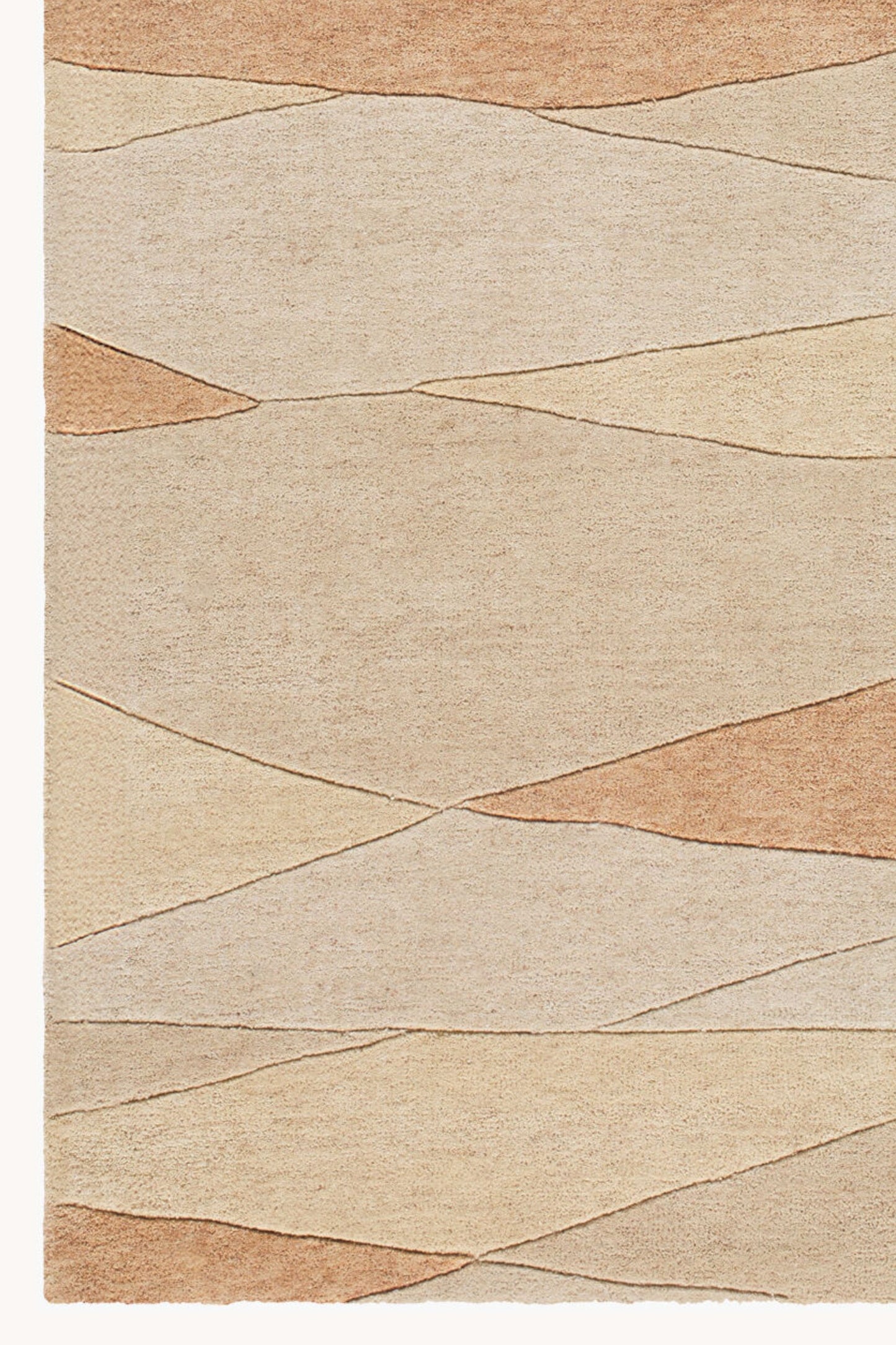 District Loom Modern hand tufted rug Forom Peach