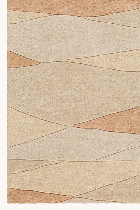 District Loom Modern hand tufted rug Forom Peach