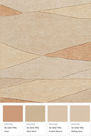 District Loom Modern hand tufted rug Forom Peach