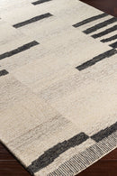 District Loom Modern hand tufted rug Granada Charcoal and Cream