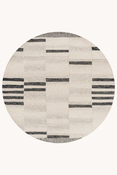 District Loom Modern hand tufted rug Granada Charcoal and Cream