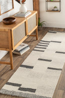 District Loom Modern hand tufted rug Granada Charcoal and Cream