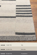District Loom Modern hand tufted rug Granada Charcoal and Cream