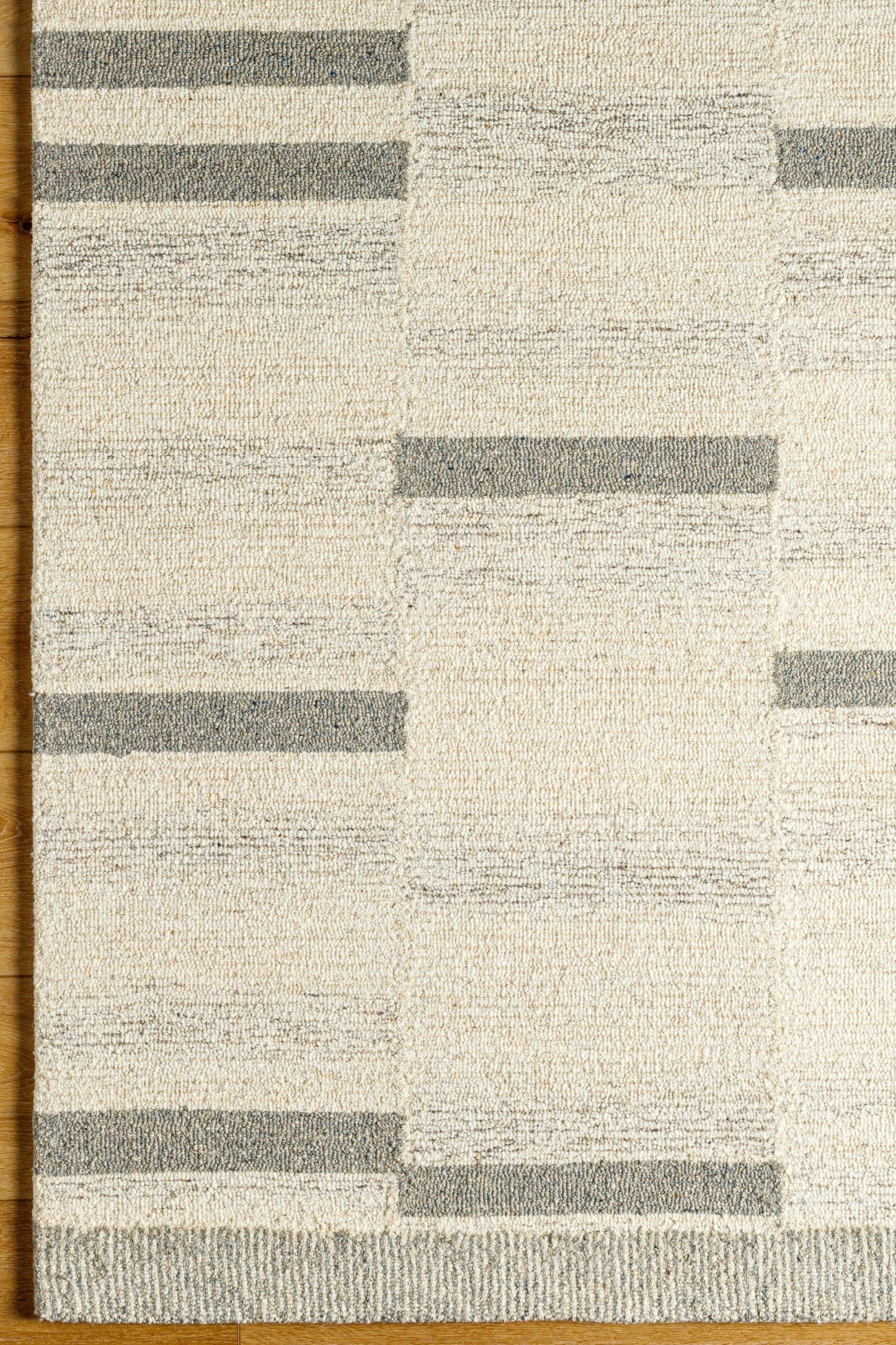 District Loom Modern hand tufted rug Granada Slate and Beige