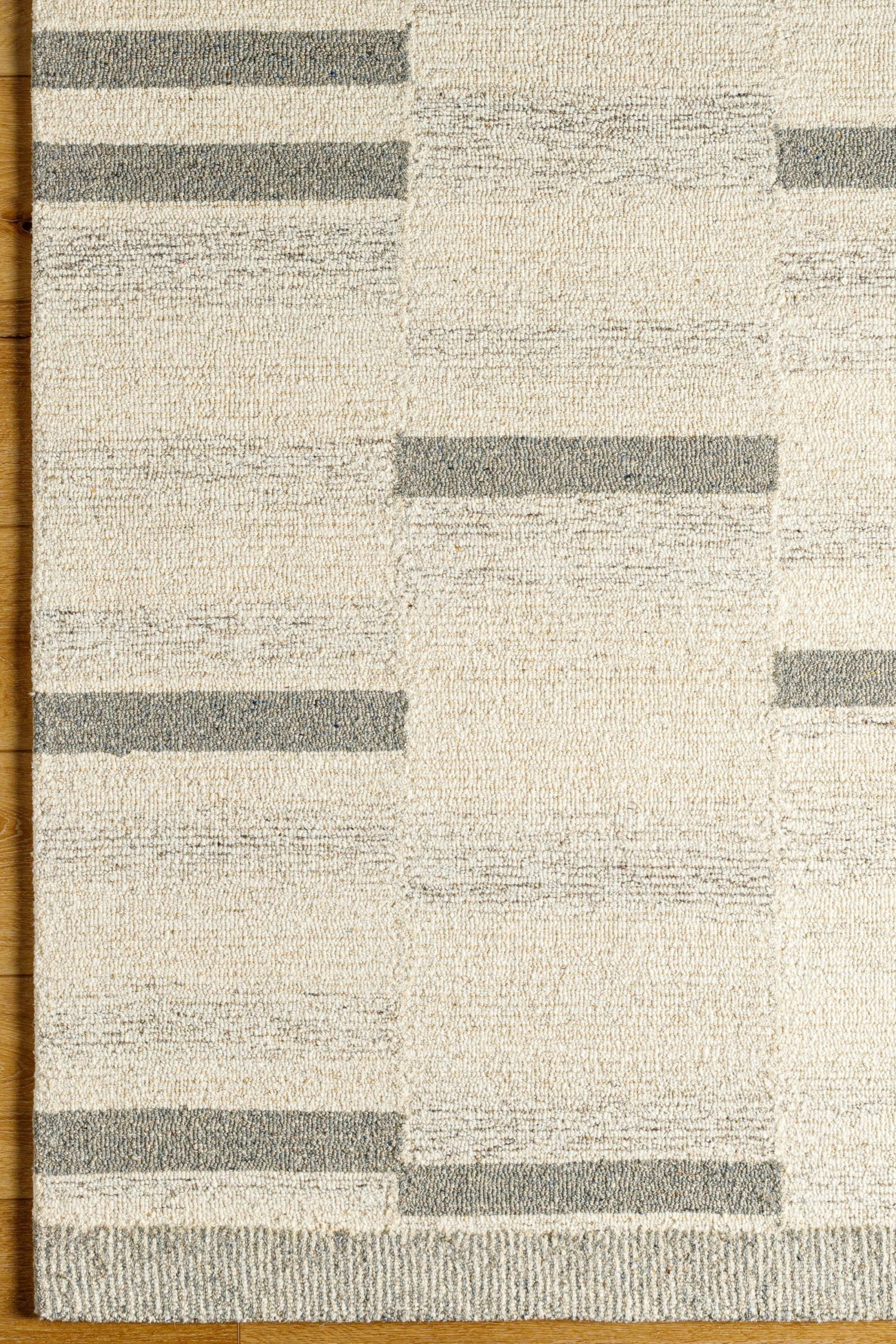 District Loom Modern hand tufted rug Granada Slate and Beige