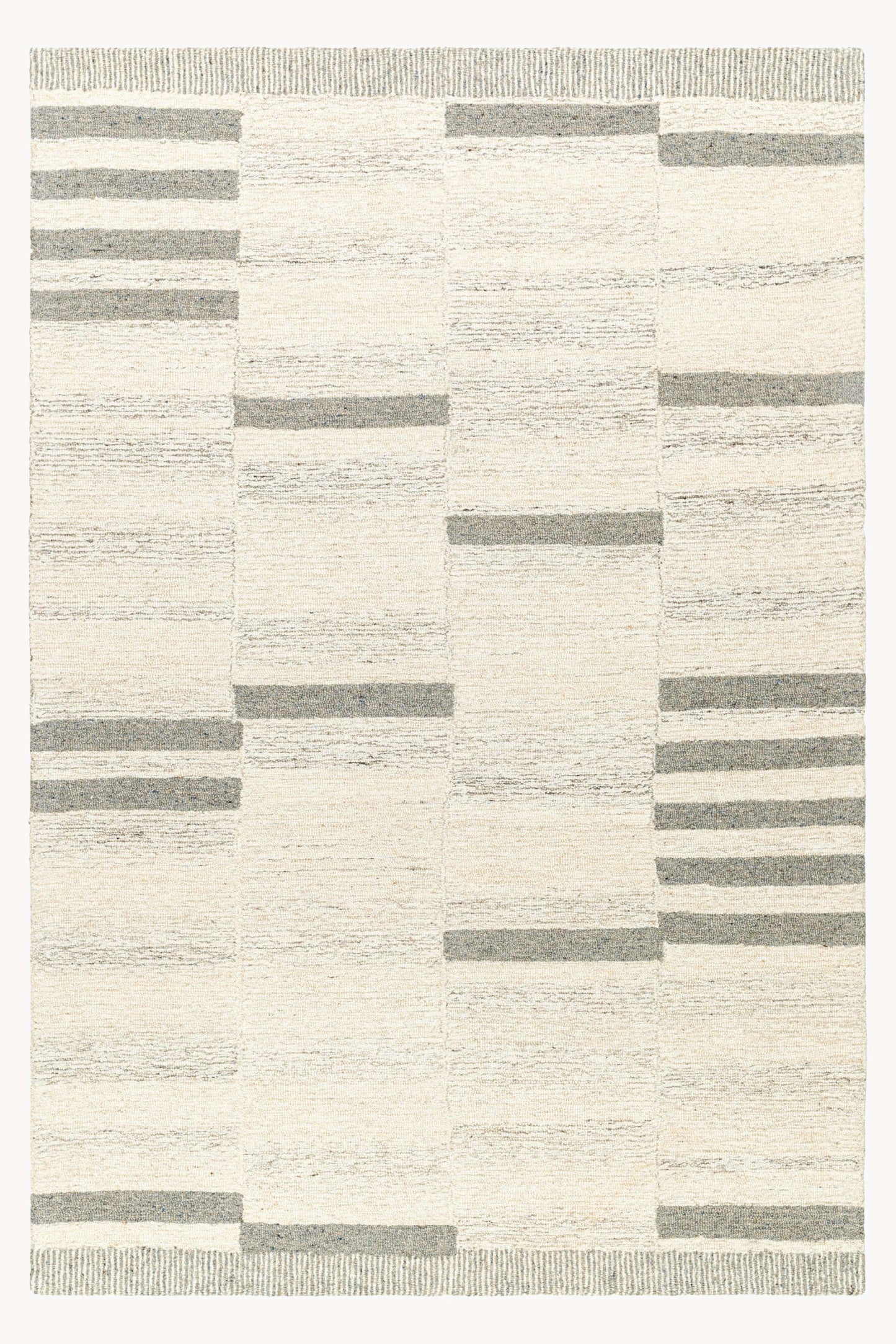 District Loom Modern hand tufted rug Granada Slate and Beige