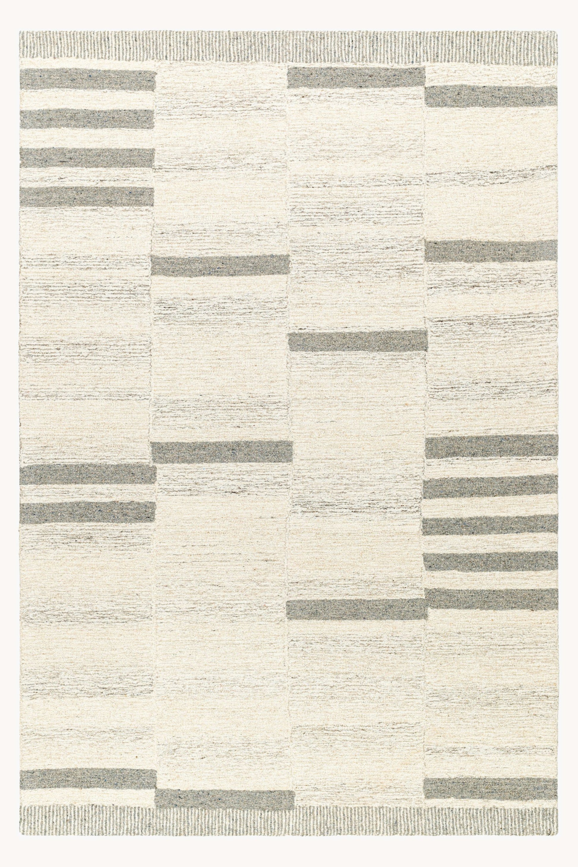 District Loom Modern hand tufted rug Granada Slate and Beige