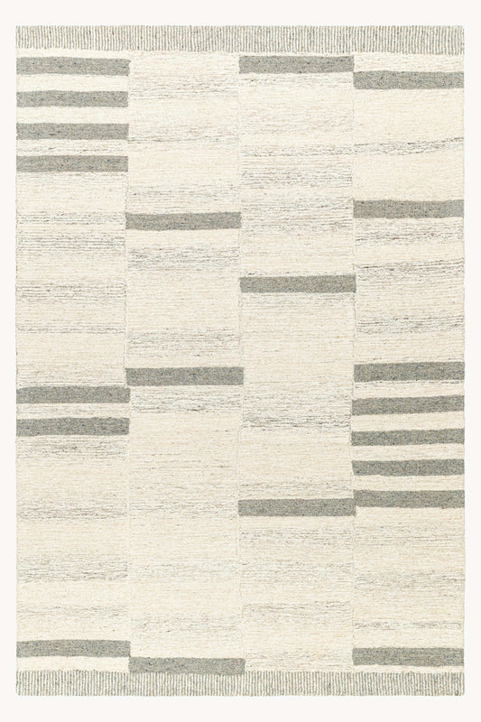 District Loom Modern hand tufted rug Granada Slate and Beige