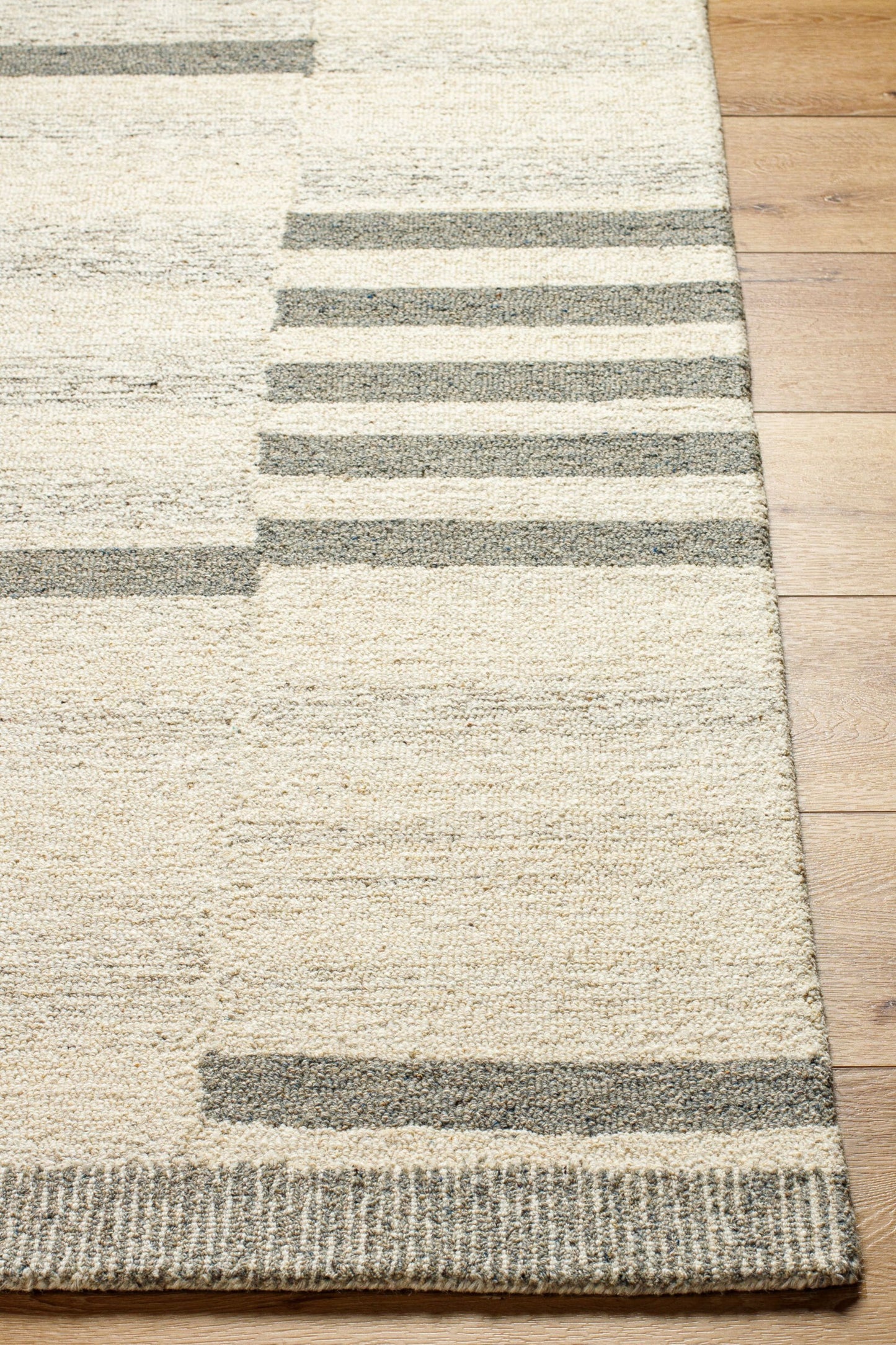 District Loom Modern hand tufted rug Granada Slate and Beige