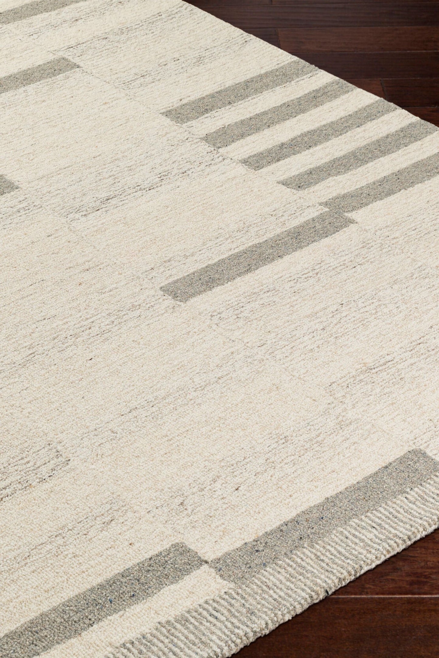 District Loom Modern hand tufted rug Granada Slate and Beige