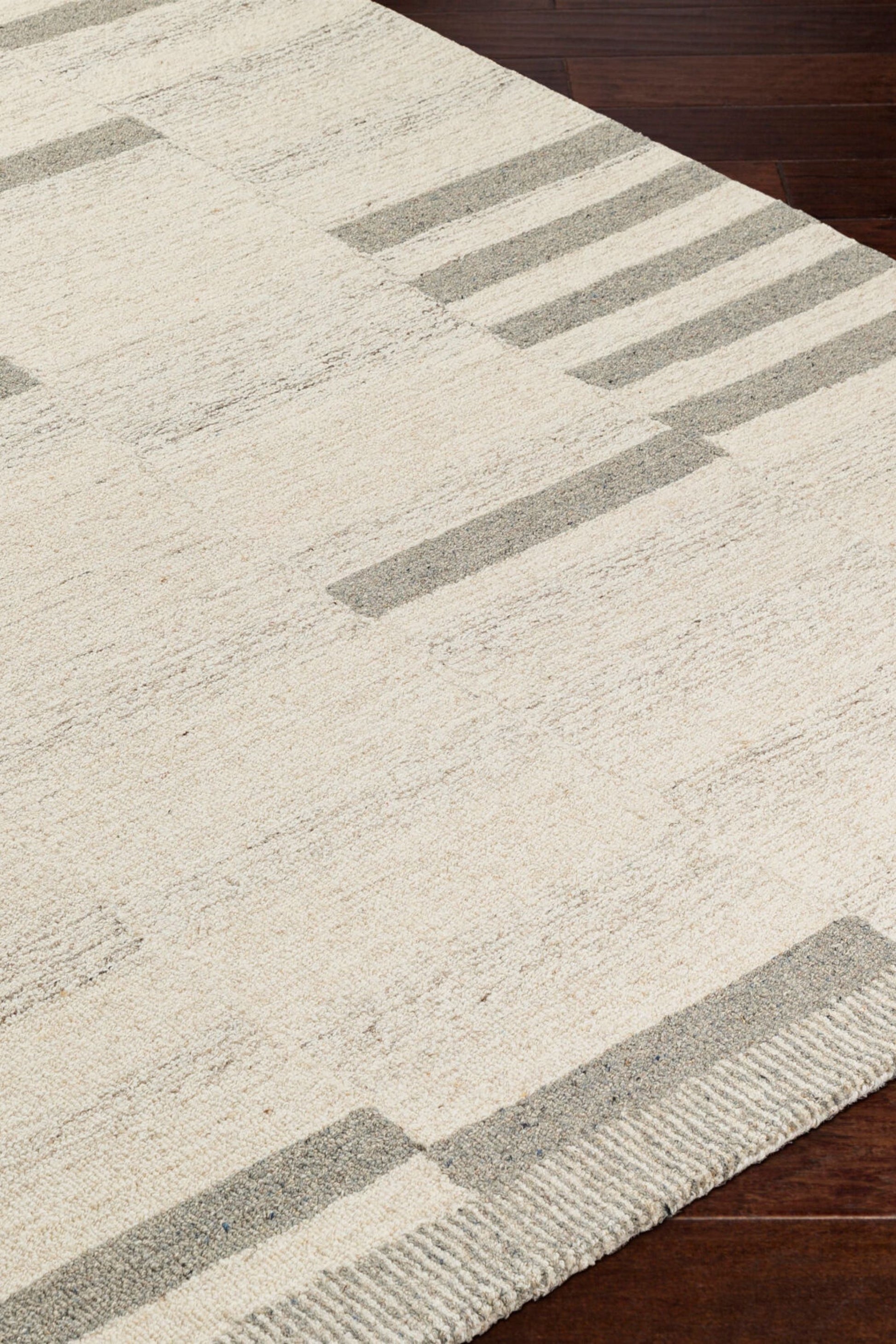 District Loom Modern hand tufted rug Granada Slate and Beige