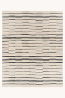 District Loom Modern hand tufted rug Driftline Charcoal and Beige