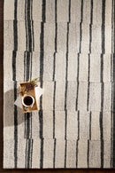 District Loom Modern hand tufted rug Driftline Charcoal and Beige
