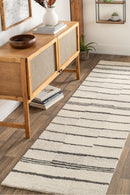 District Loom Modern hand tufted rug Driftline Charcoal and Beige