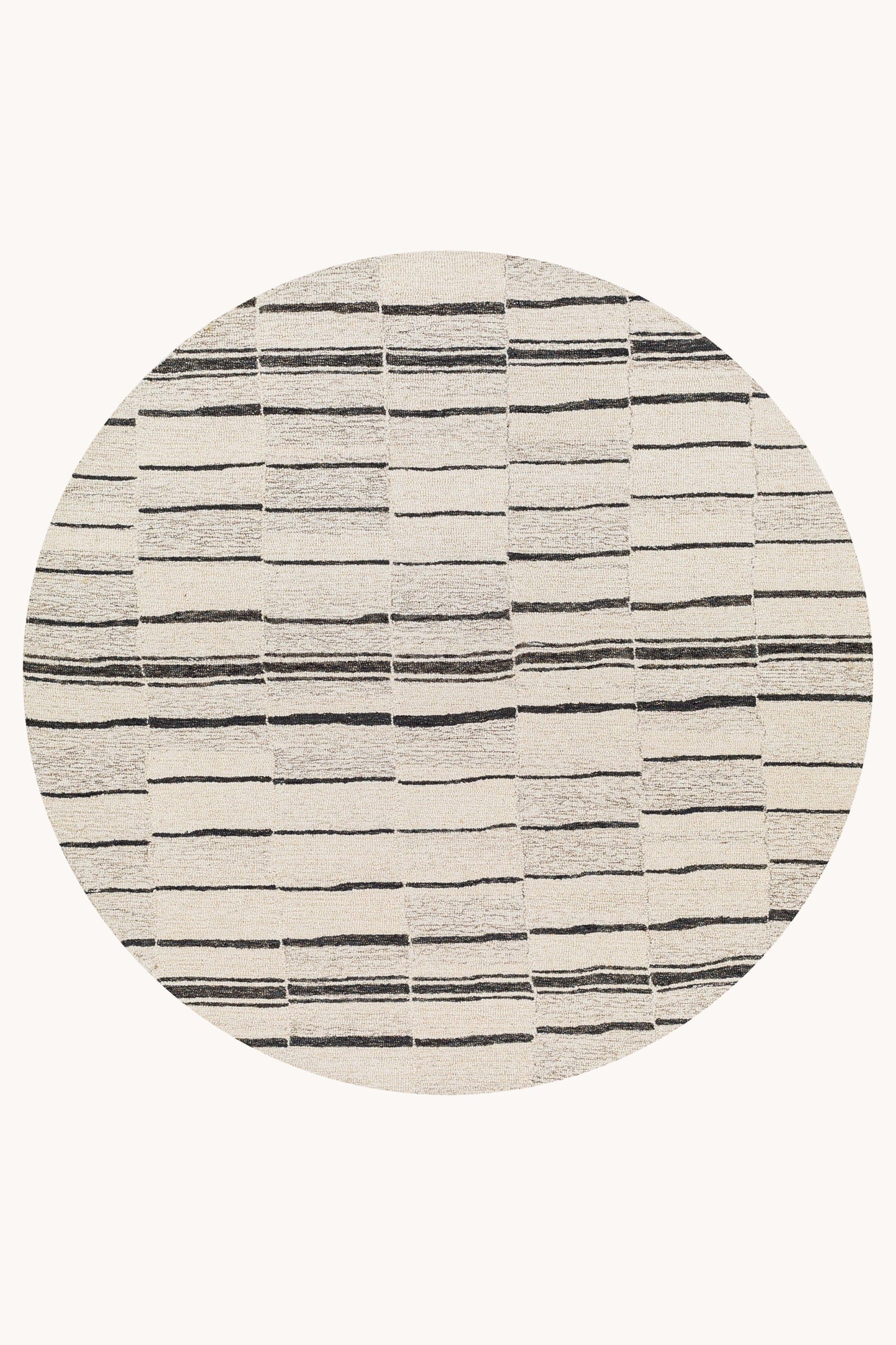 District Loom Modern hand tufted rug Driftline Charcoal and Beige