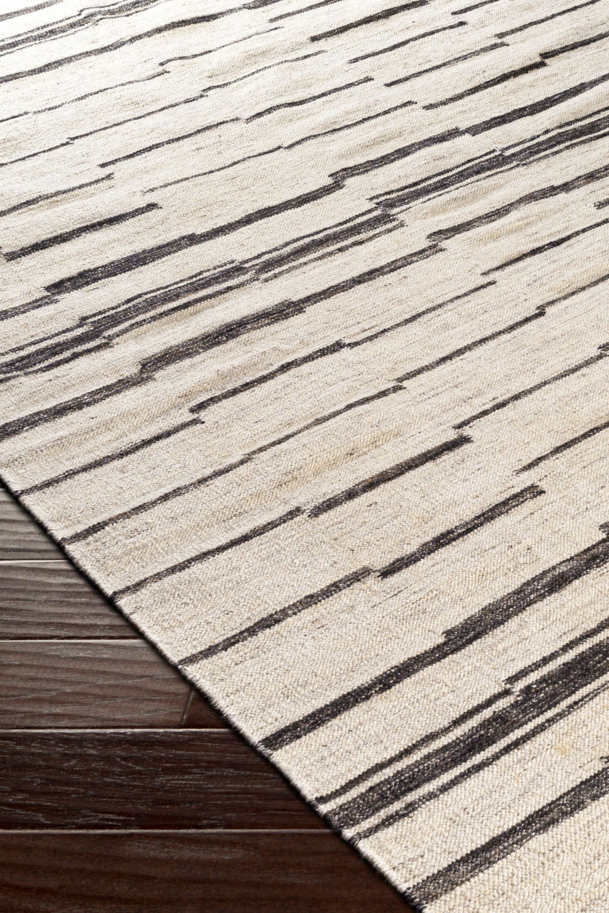 District Loom Modern hand tufted rug Driftline Charcoal and Beige