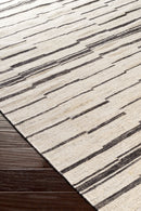 District Loom Modern hand tufted rug Driftline Charcoal and Beige
