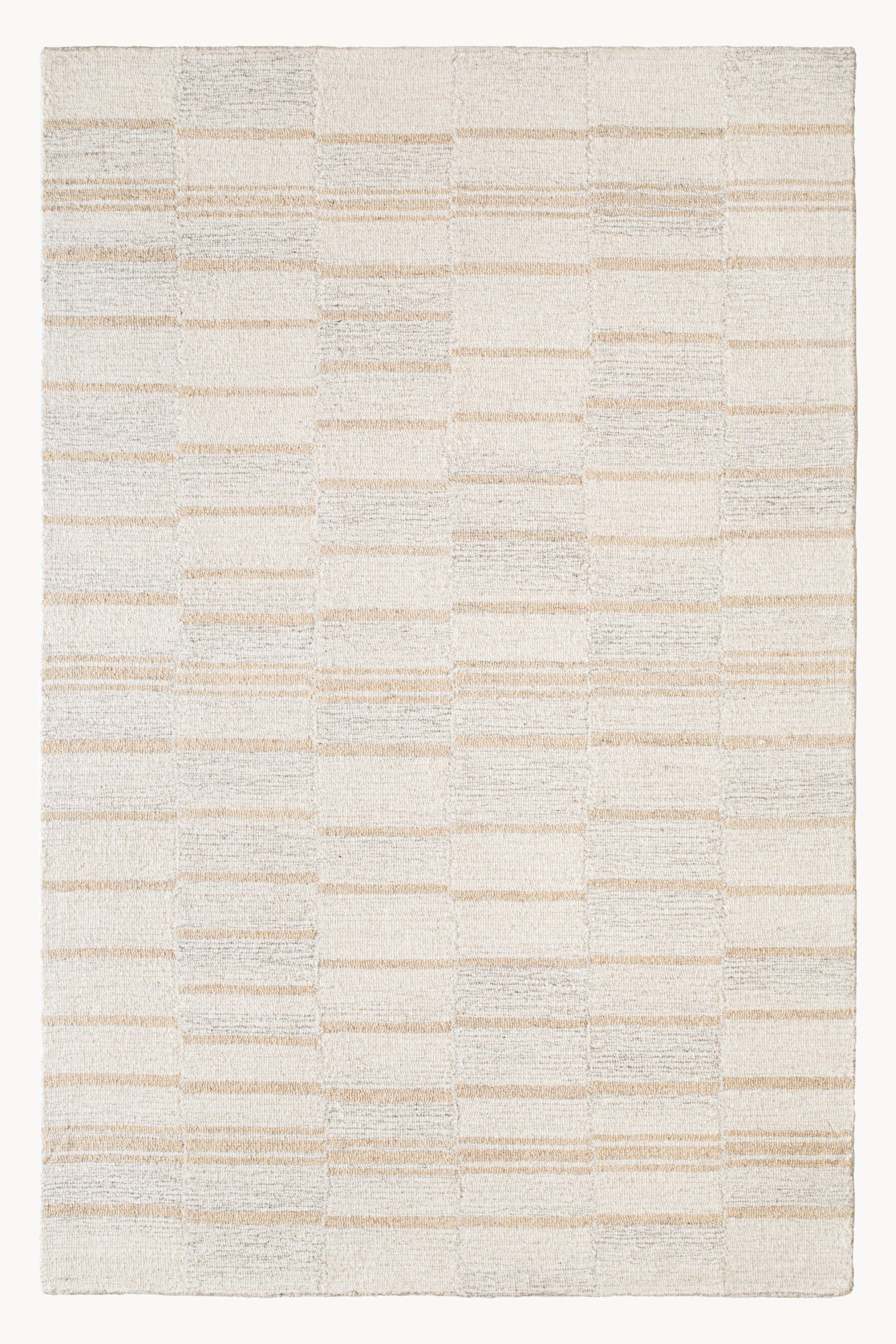 District Loom Modern hand tufted rug Driftline Peach and Beige