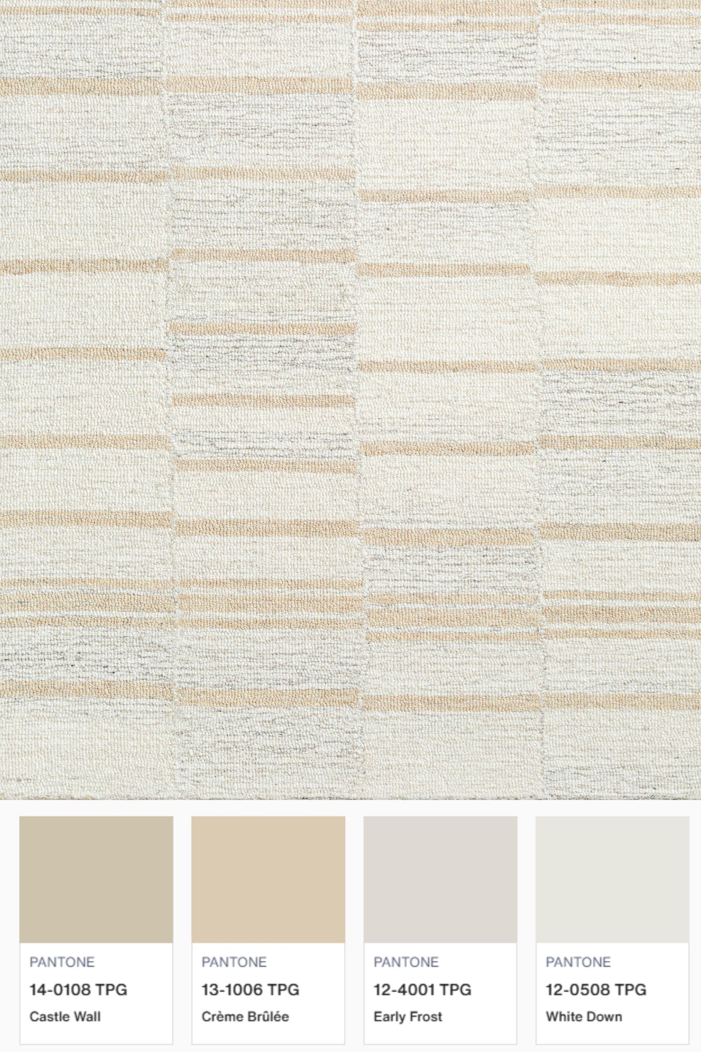 District Loom Modern hand tufted rug Driftline Peach and Beige