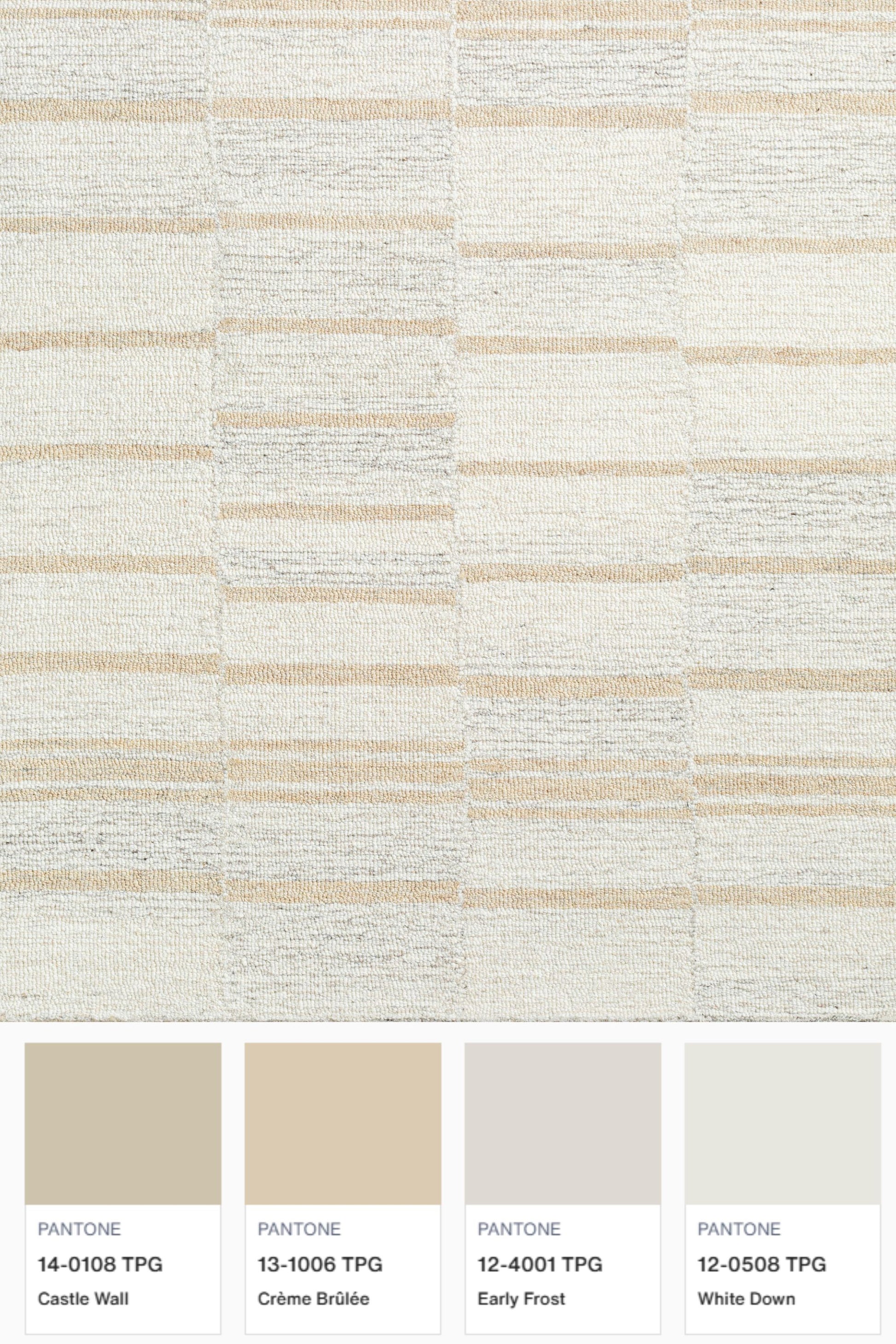 District Loom Modern hand tufted rug Driftline Peach and Beige