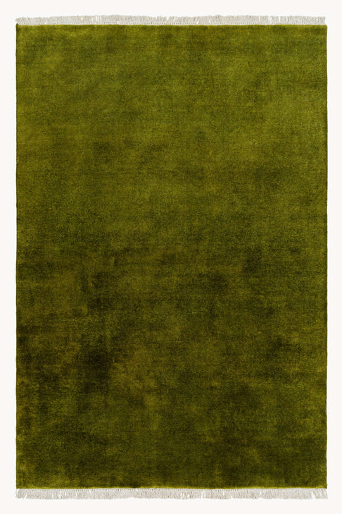 District Loom Modern hand loomed rug Serene Green