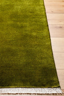 District Loom Modern hand loomed rug Serene Green
