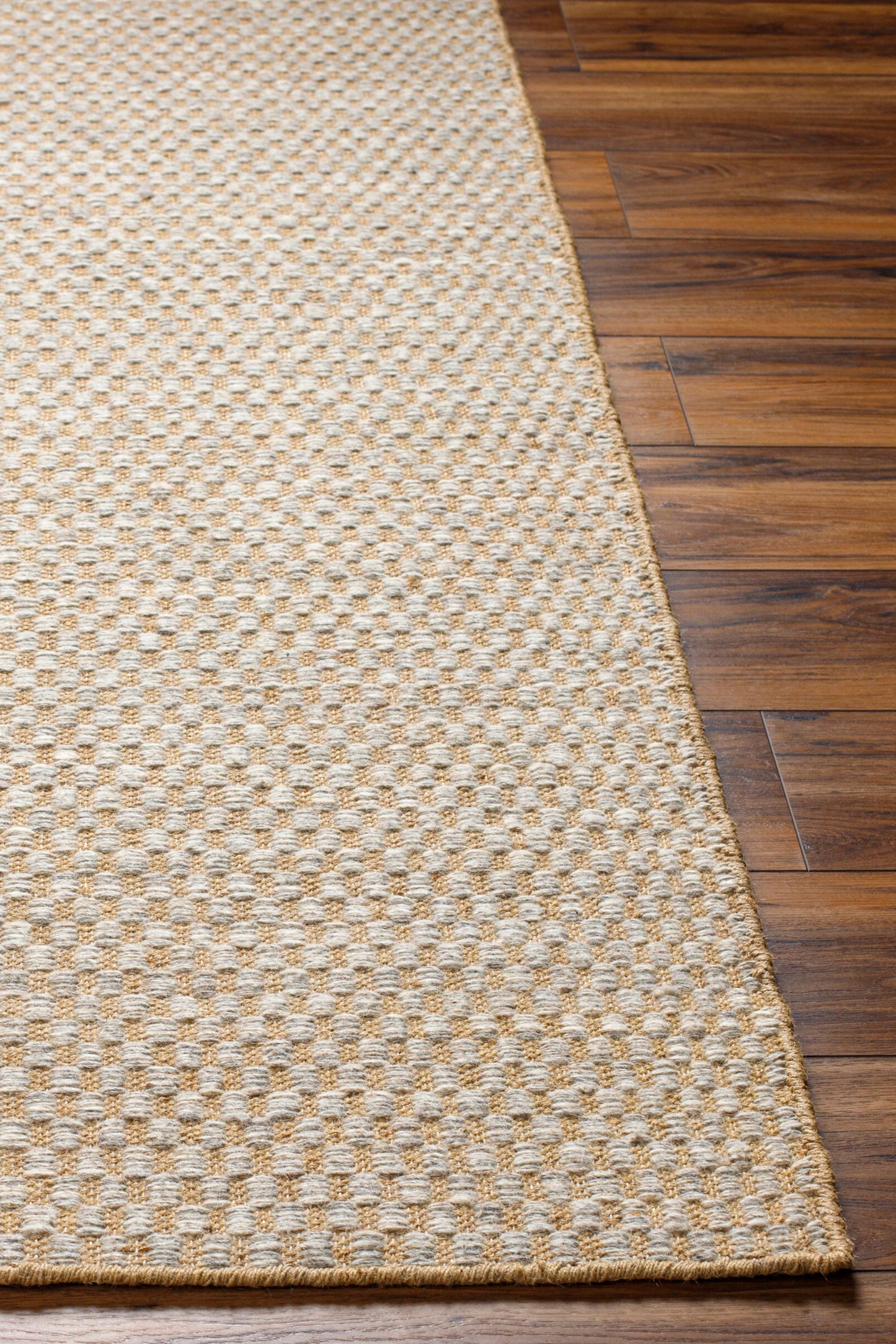 District Loom Modern hand woven rug Bolton Beige