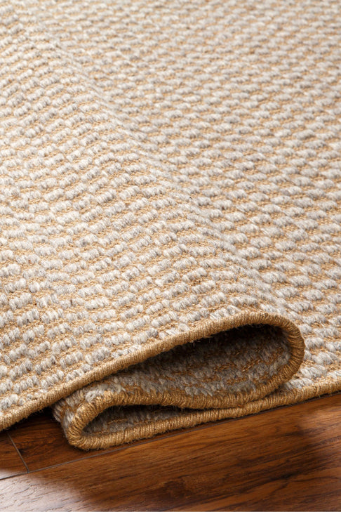 District Loom Modern hand woven rug Bolton Beige