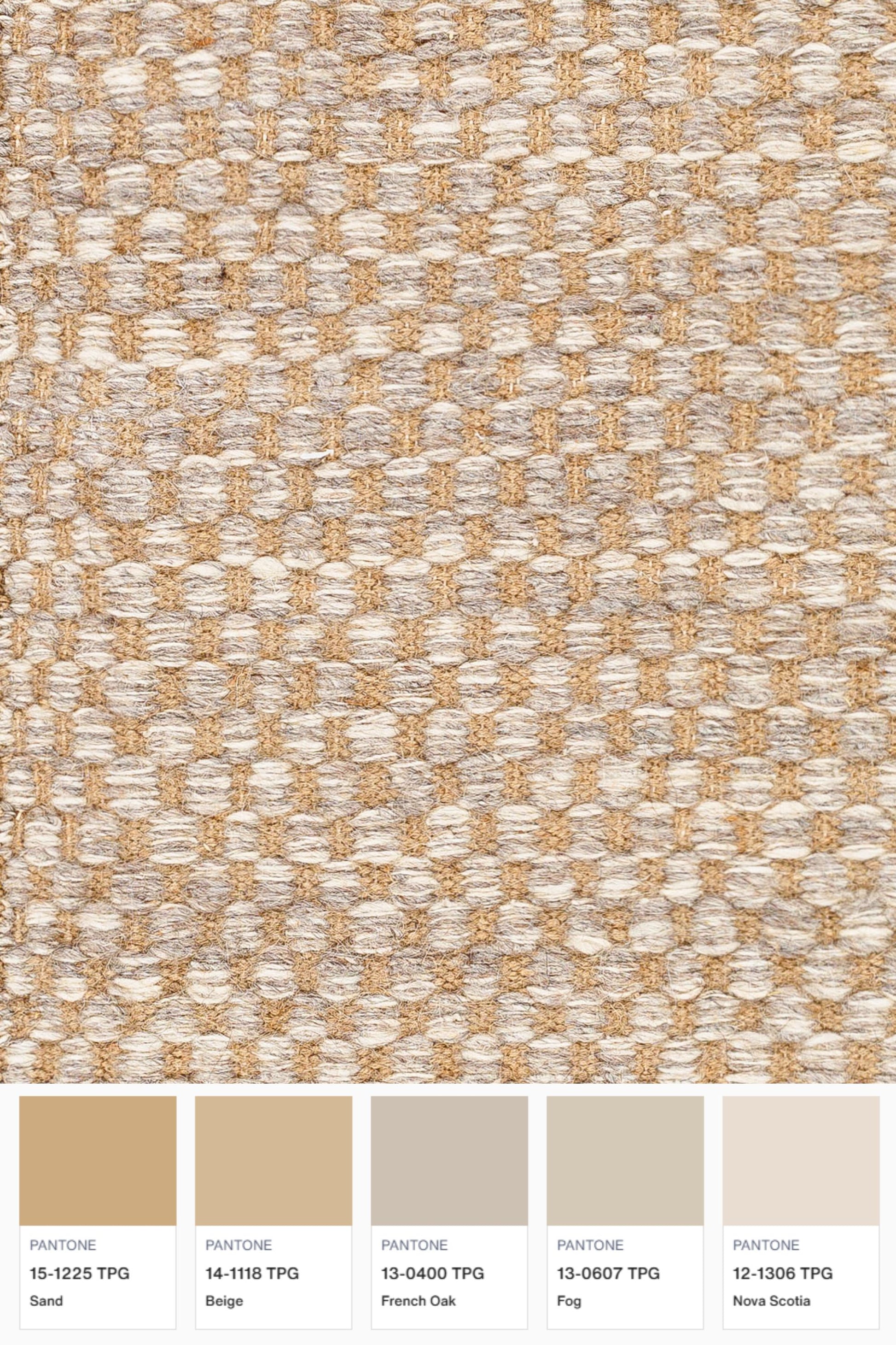 District Loom Modern hand woven rug Bolton Beige