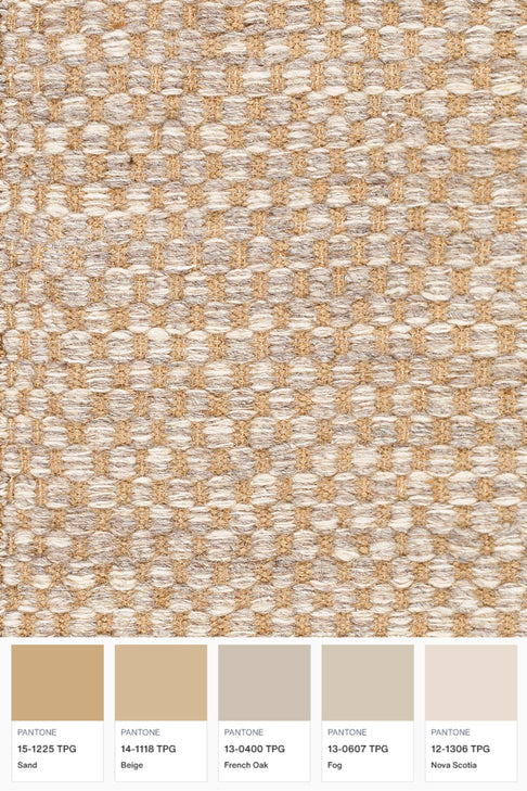 District Loom Modern hand woven rug Bolton Beige