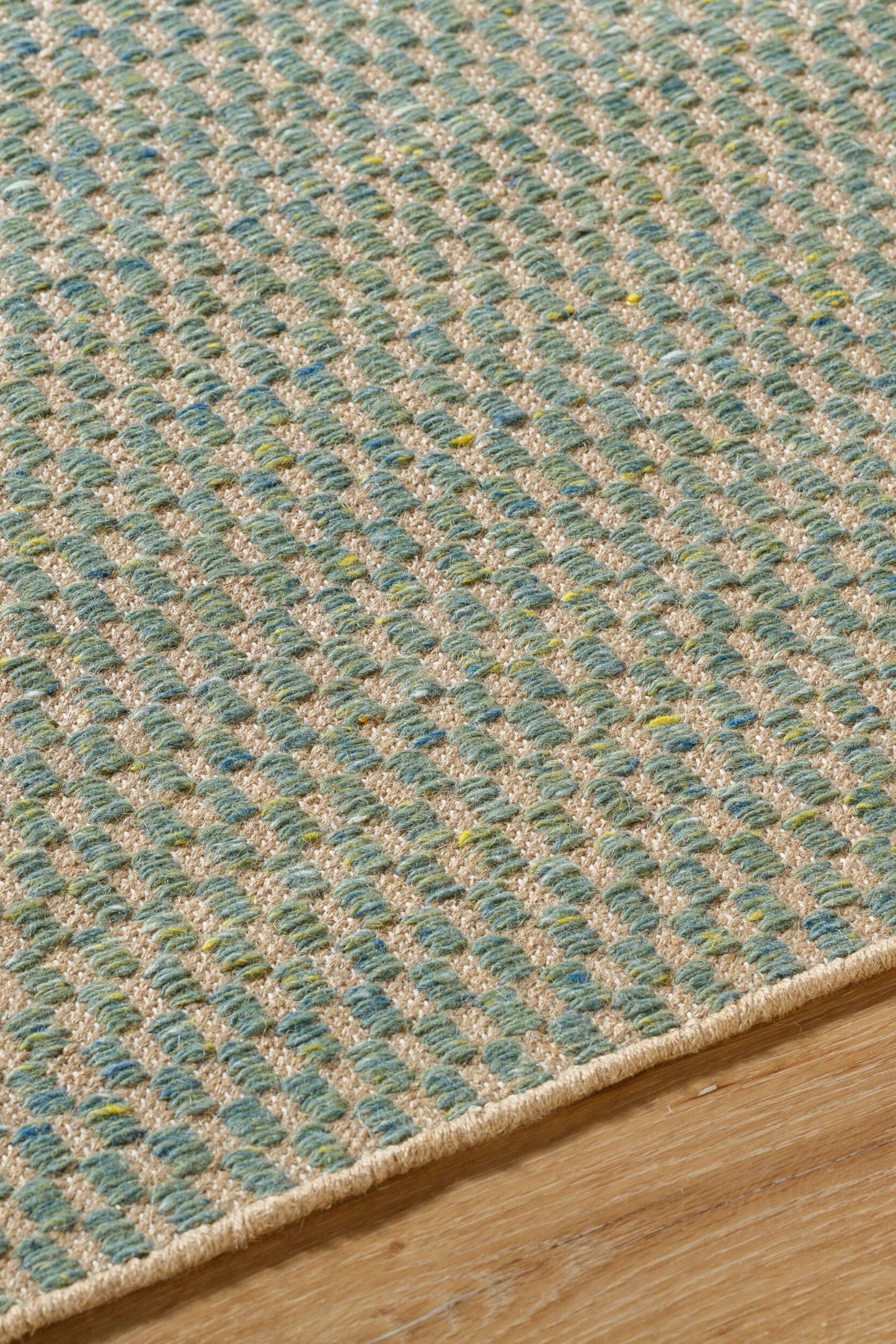 District Loom Modern hand woven rug Boston Teal