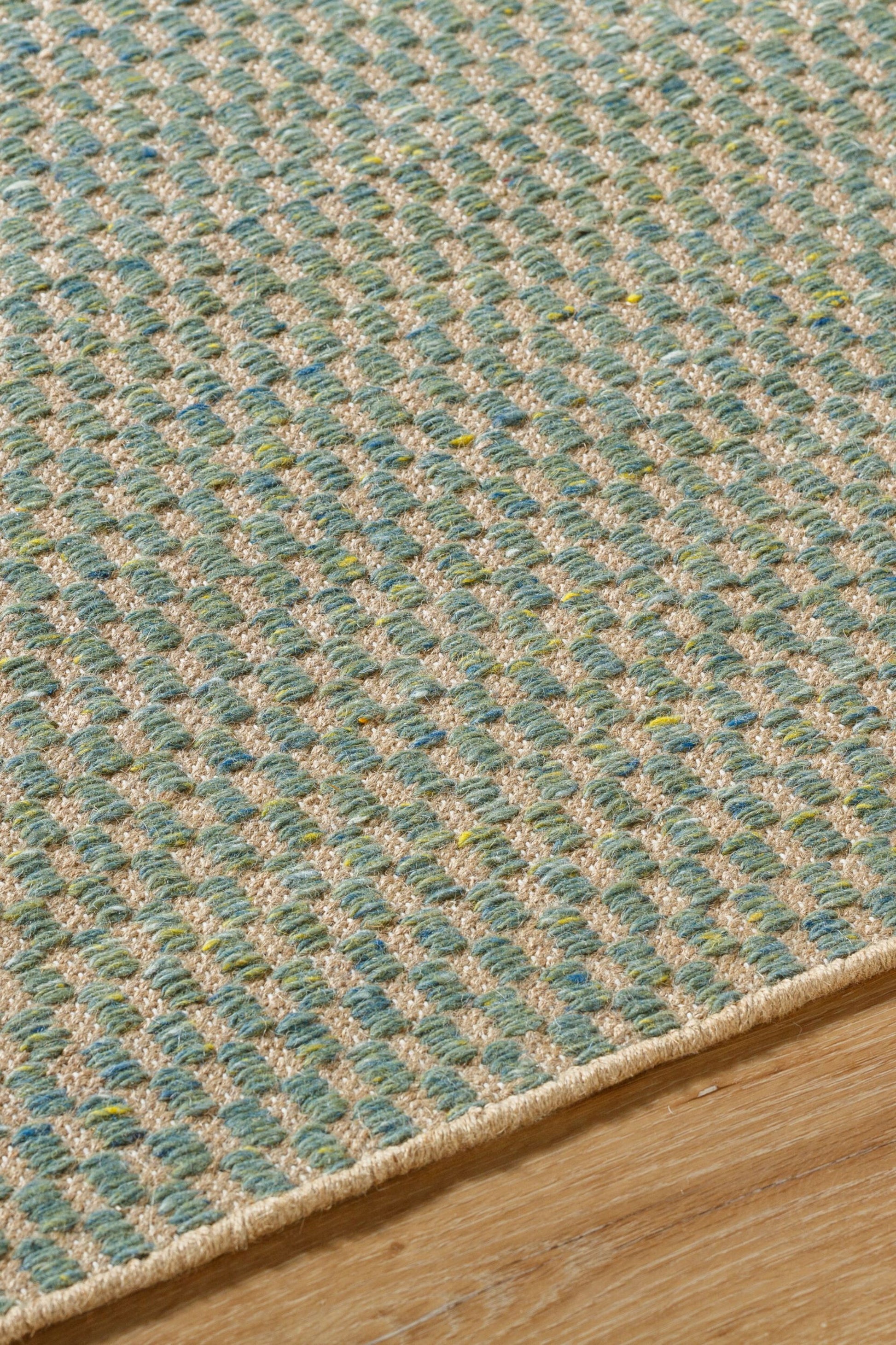 District Loom Modern hand woven rug Boston Teal