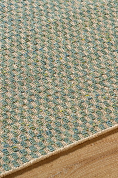 District Loom Modern hand woven rug Boston Teal