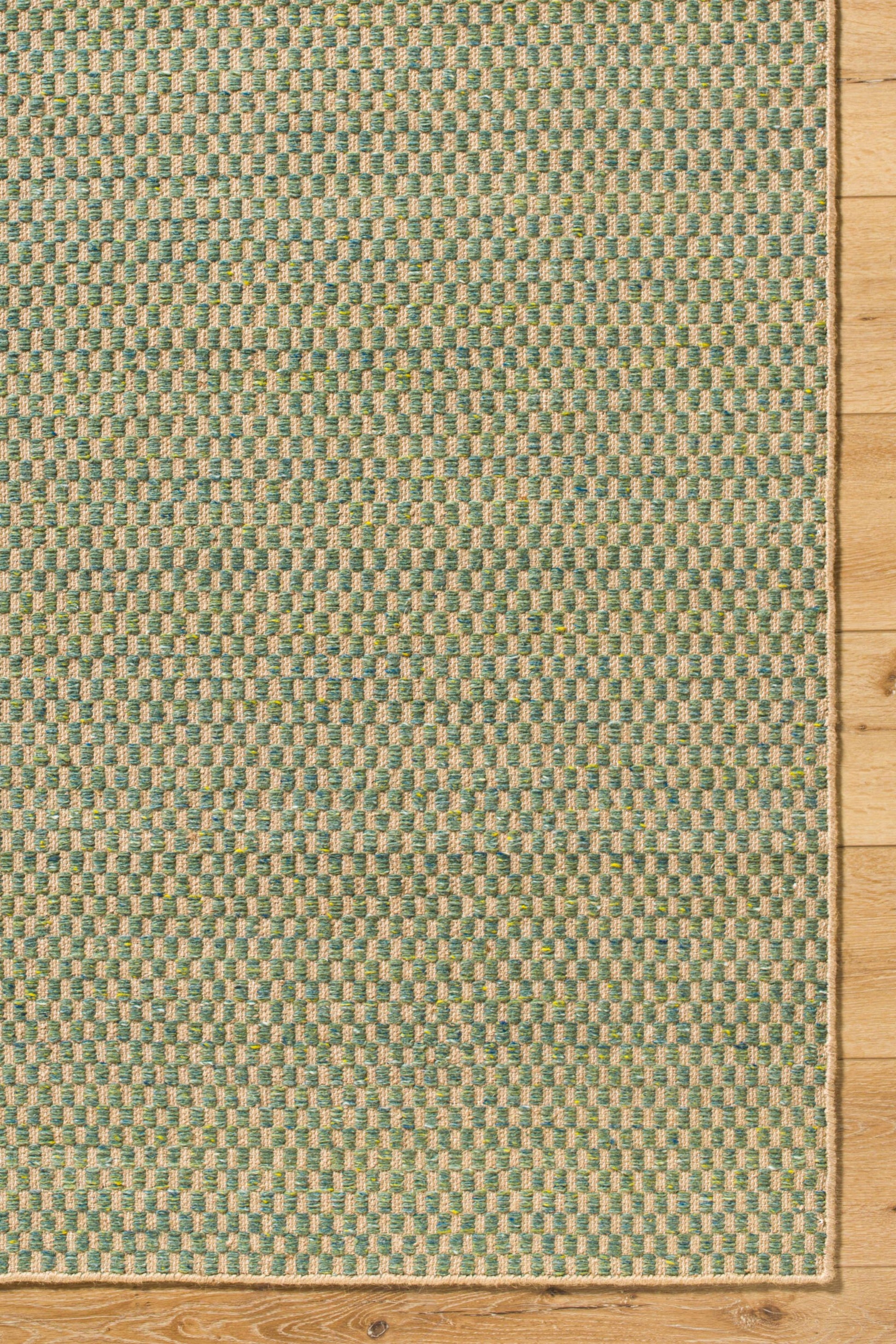 District Loom Modern hand woven rug Boston Teal