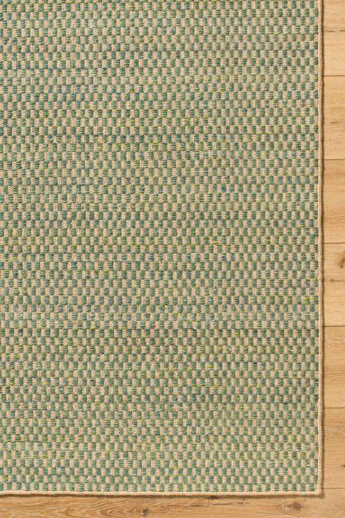 District Loom Modern hand woven rug Boston Teal