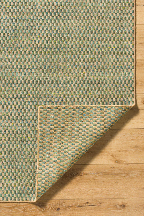 District Loom Modern hand woven rug Boston Teal