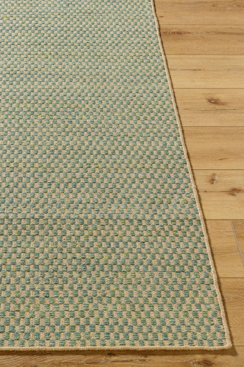 District Loom Modern hand woven rug Boston Teal