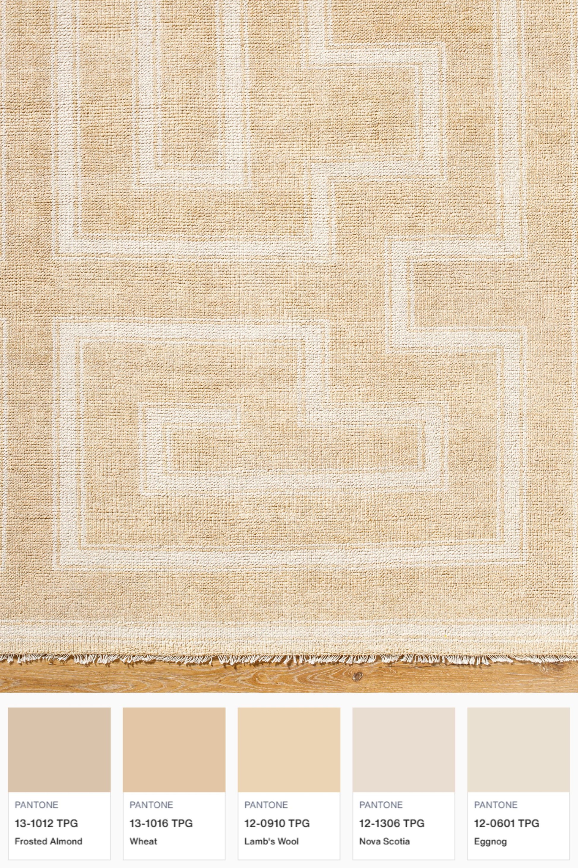 District Loom Modern hand knotted rug Rove Neutral