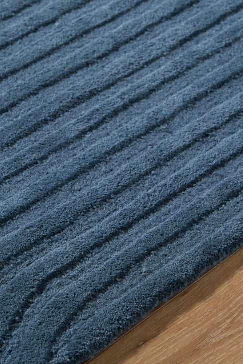 District Loom Modern hand tufted Rug Brook Midnight