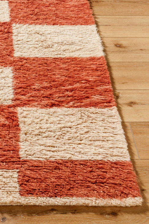 District Loom Modern hand knotted Moroccan Beni Ourain rug 006
