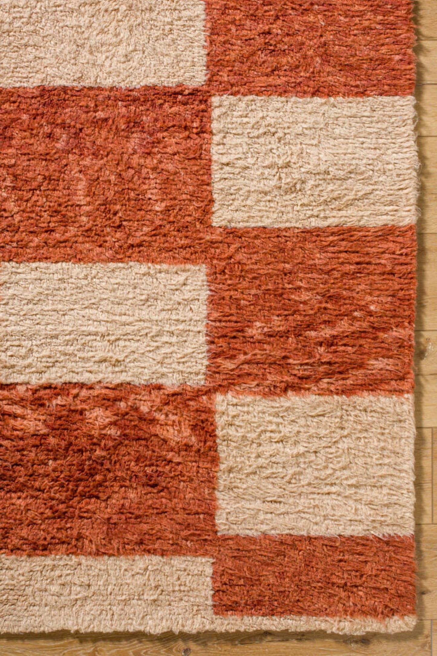 District Loom Modern hand knotted Moroccan Beni Ourain rug 006