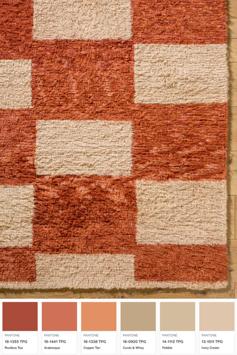 District Loom Modern hand knotted Moroccan Beni Ourain rug 006