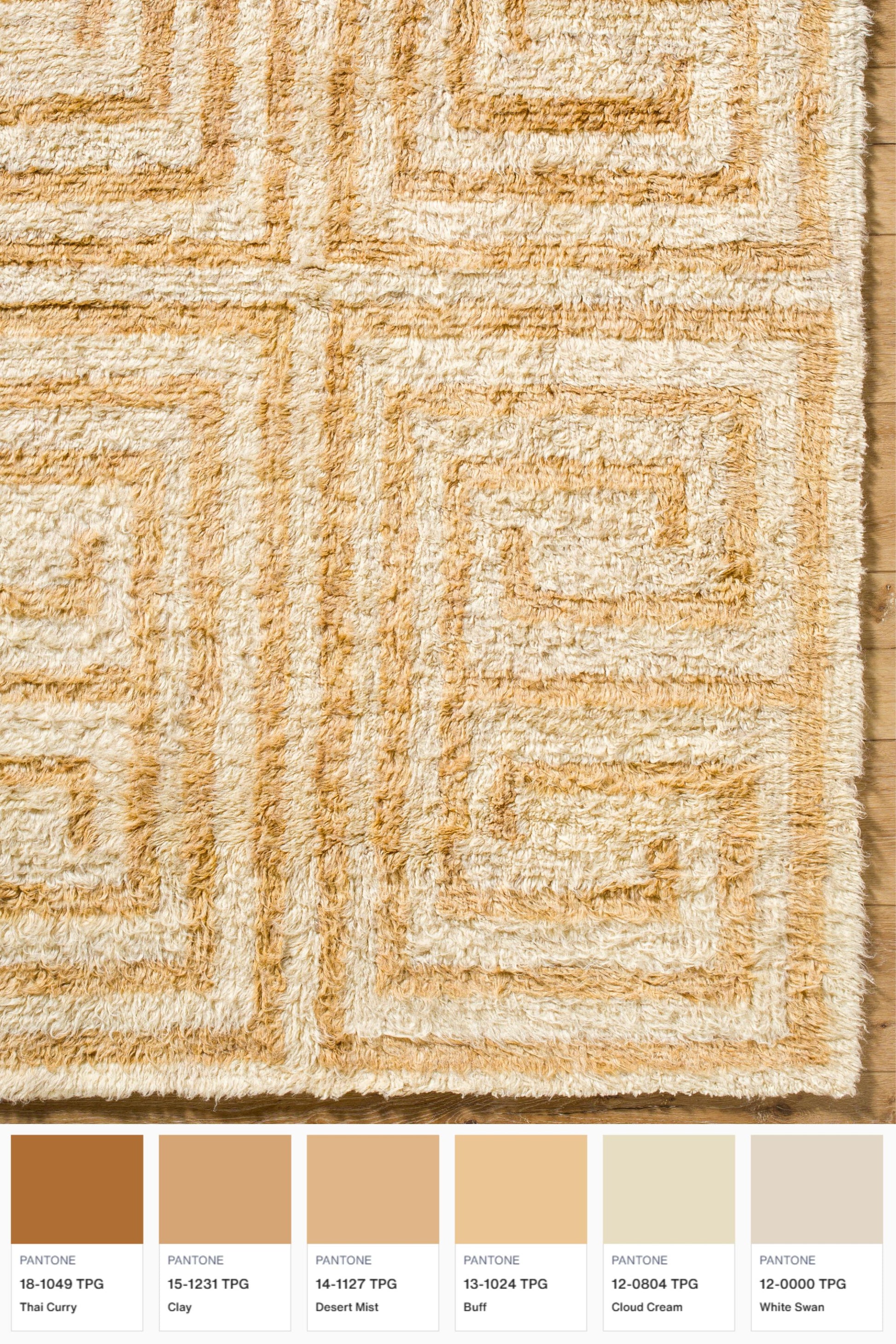 District Loom Modern hand knotted Moroccan Beni Ourain rug 005