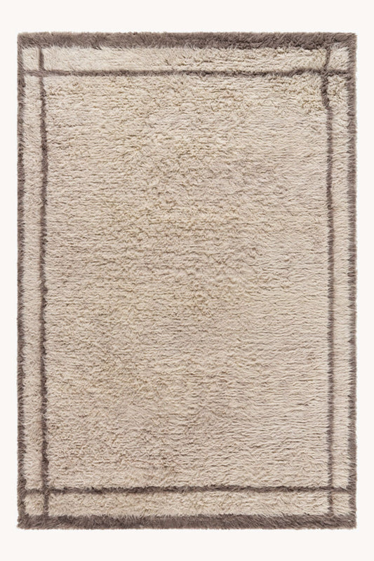 District Loom Modern hand knotted Moroccan Beni Ourain rug 007