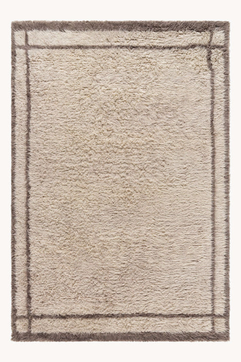 District Loom Modern hand knotted Moroccan Beni Ourain rug 007