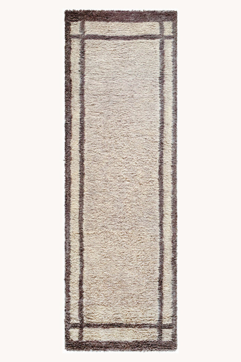 District Loom Modern hand knotted Moroccan Beni Ourain rug 007