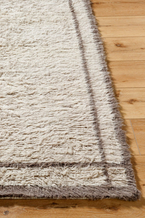 District Loom Modern hand knotted Moroccan Beni Ourain rug 007