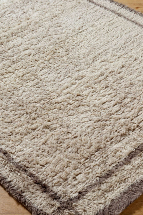 District Loom Modern hand knotted Moroccan Beni Ourain rug 007