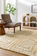 District Loom Modern hand knotted Moroccan Beni Ourain rug 005