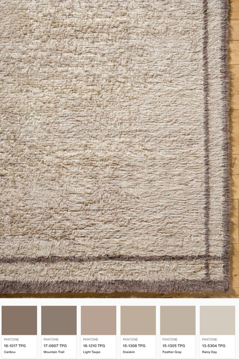 District Loom Modern hand knotted Moroccan Beni Ourain rug 007
